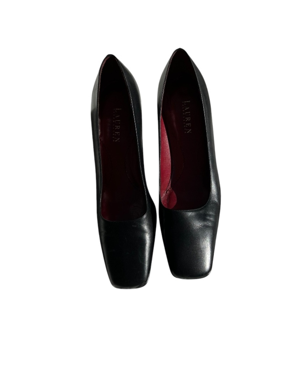 Ralph Lauren like new black leather beautiful classic pumps heels 10 - Picture 5 of 6